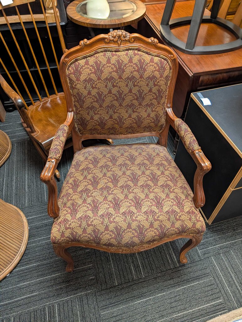 Formal French Arm Chair By Ethan Allen
