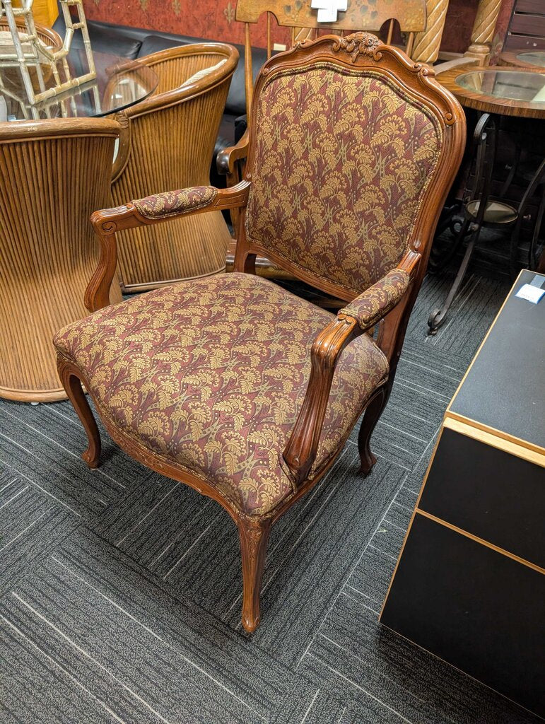 Formal French Arm Chair By Ethan Allen