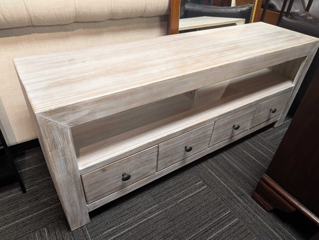 Modern Four Drawer Media Stand