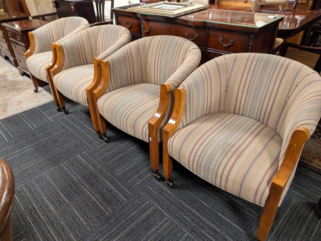 Four Knob Creek Chairs On Casters
