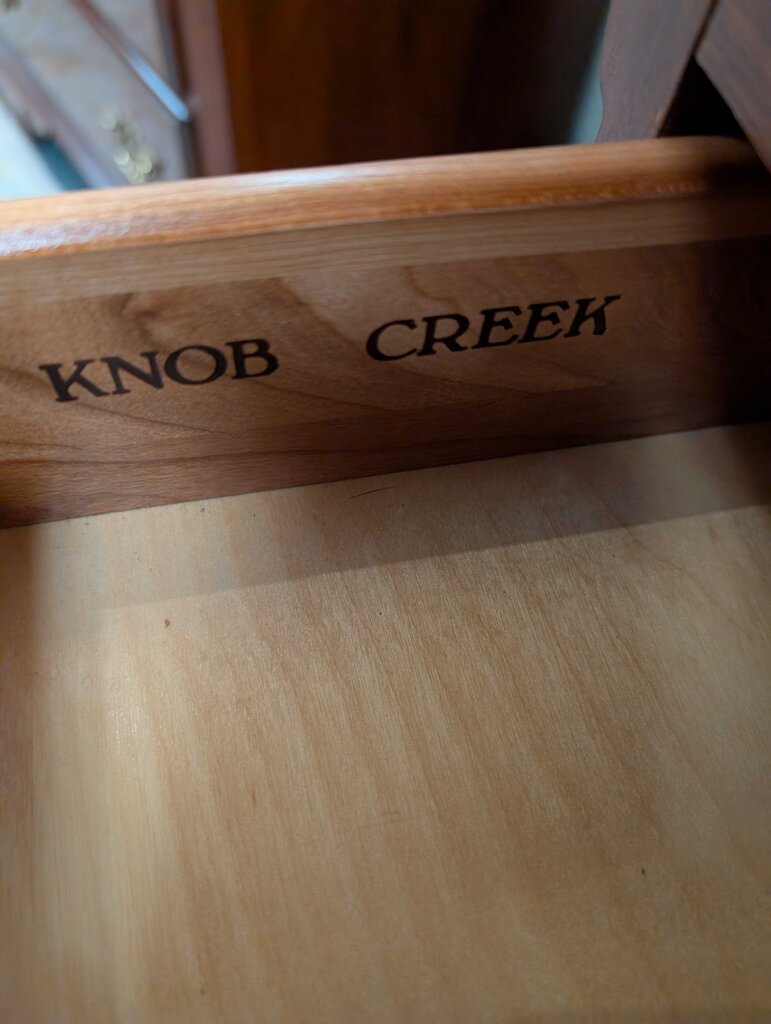 Cherry Knob Creek Three Drawer Nightstand