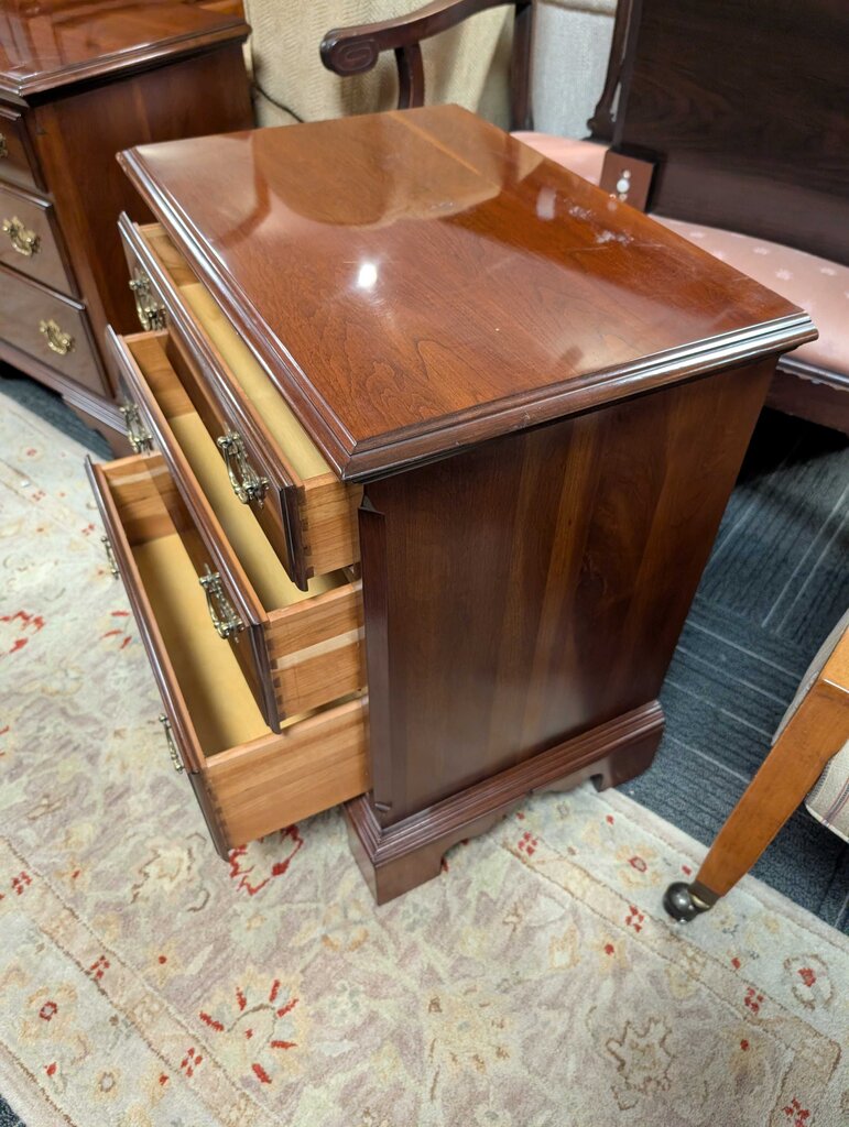 Cherry Knob Creek Three Drawer Nightstand