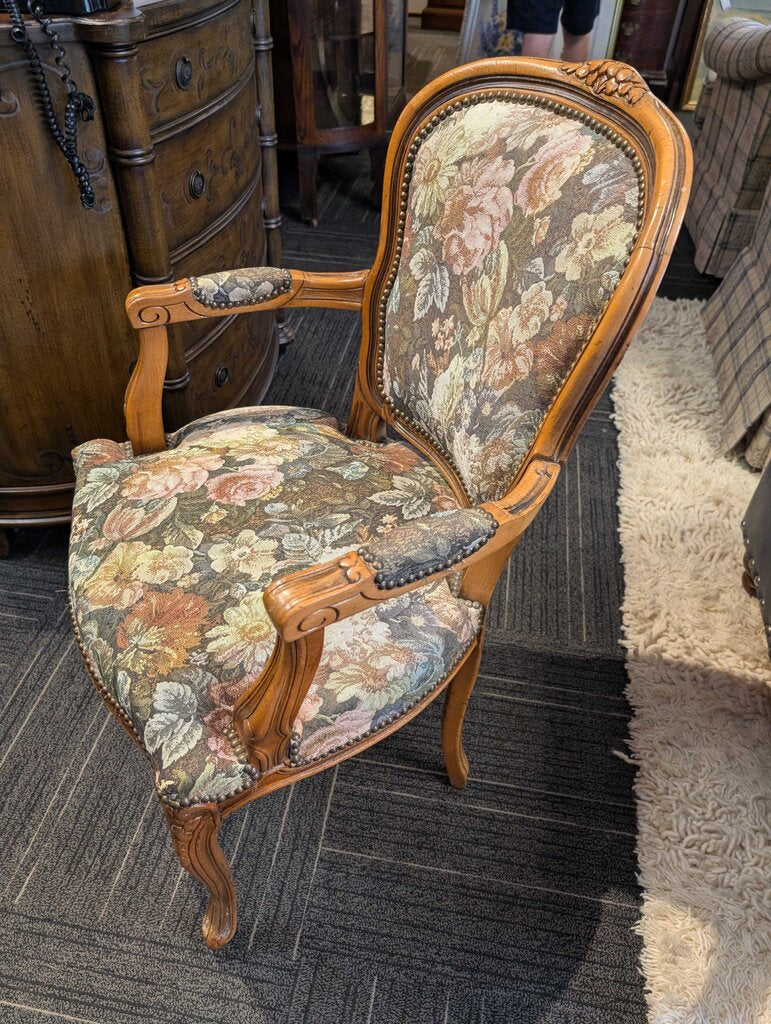 Upholstered French Armchair