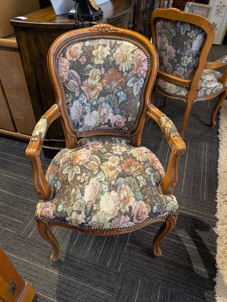 Upholstered French Armchair