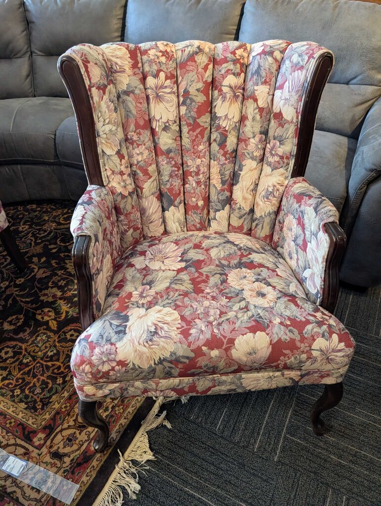 Floral Upholstered Chair