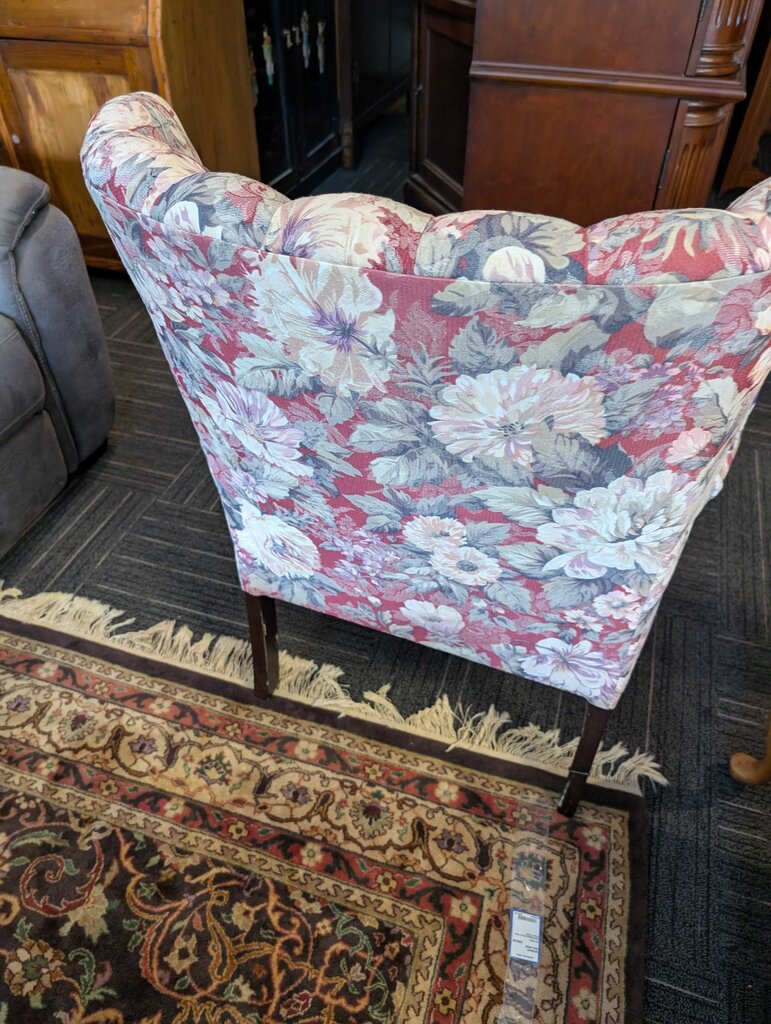 Floral Upholstered Chair
