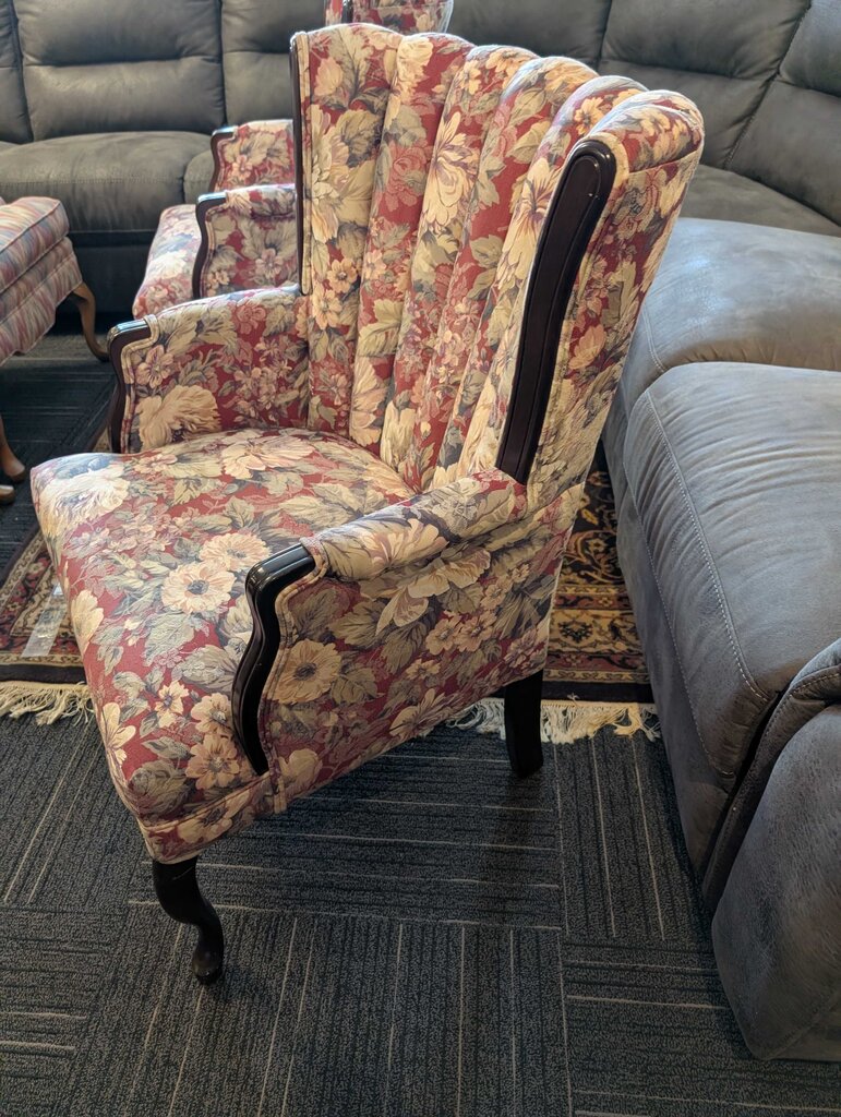 Floral Upholstered Chair