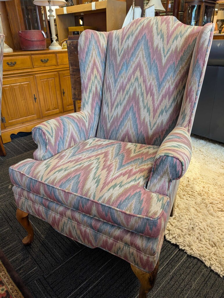 Vintage Wingback Chair By Disque Furniture