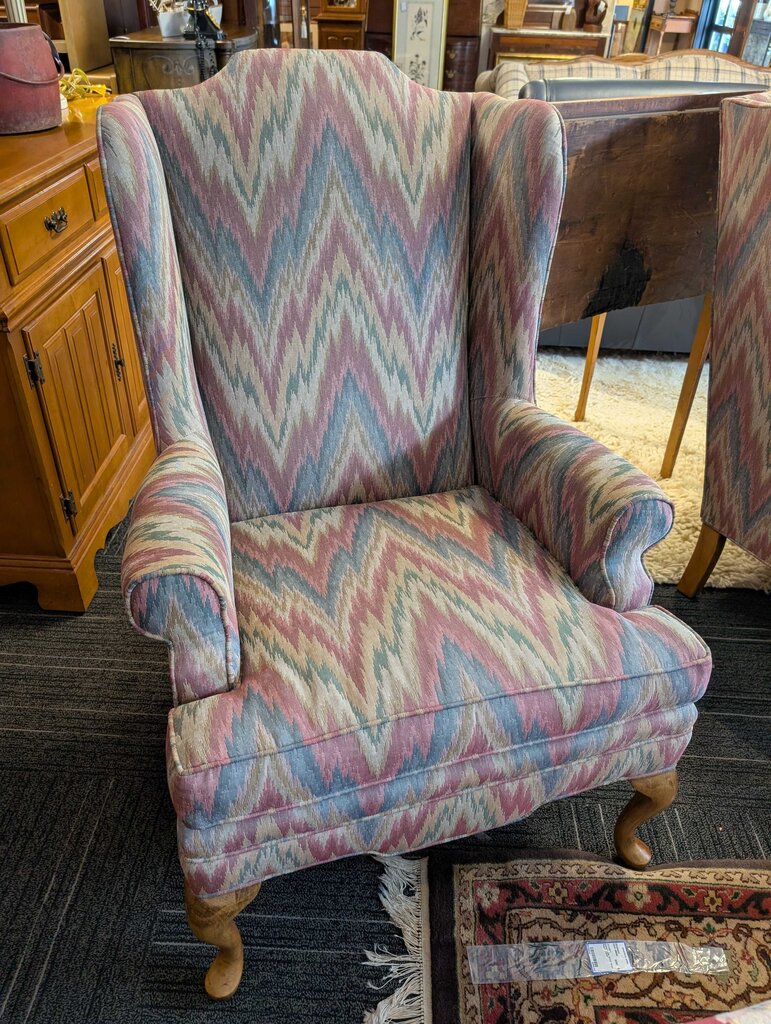Vintage Wingback Chair By Disque Furniture