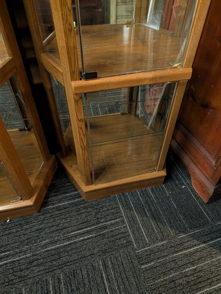 Particle Board Curio Cabinet