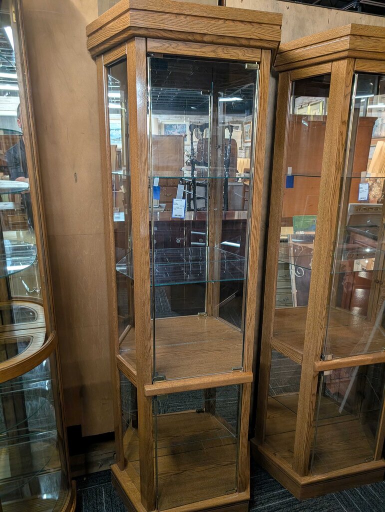 Particle Board Curio Cabinet