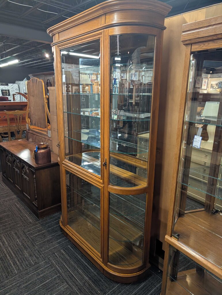 Oak Curio Cabinet