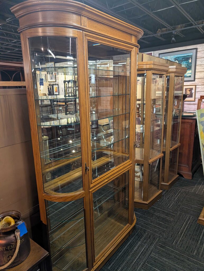 Oak Curio Cabinet