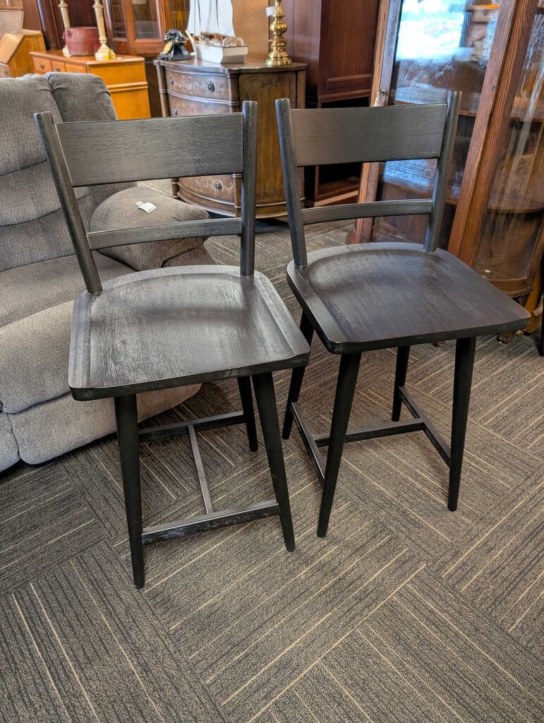 Pair Of Crate And Barrell Counter Height Stools