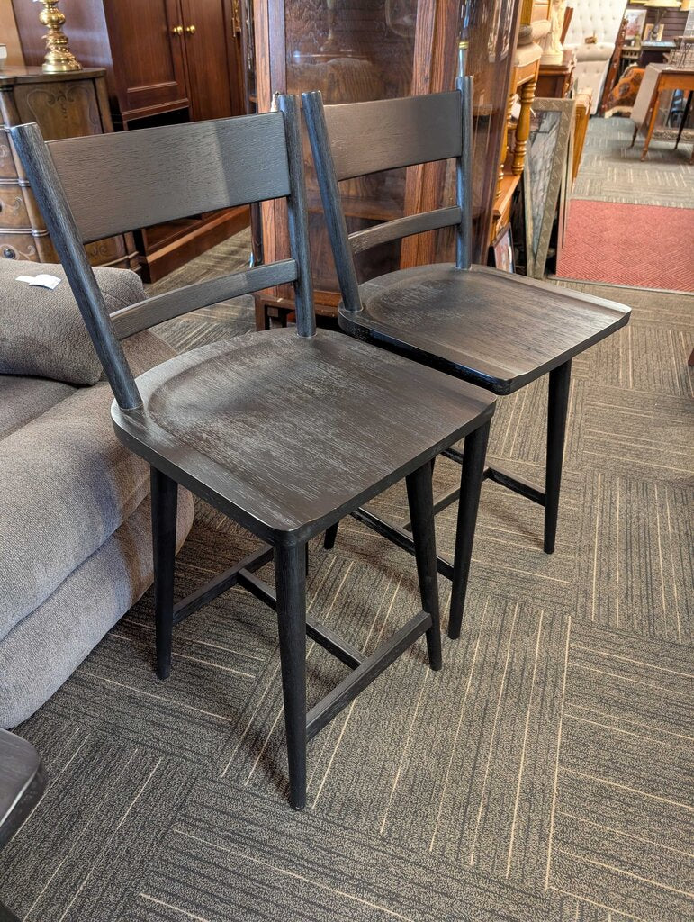 Pair Of Crate And Barrell Counter Height Stools