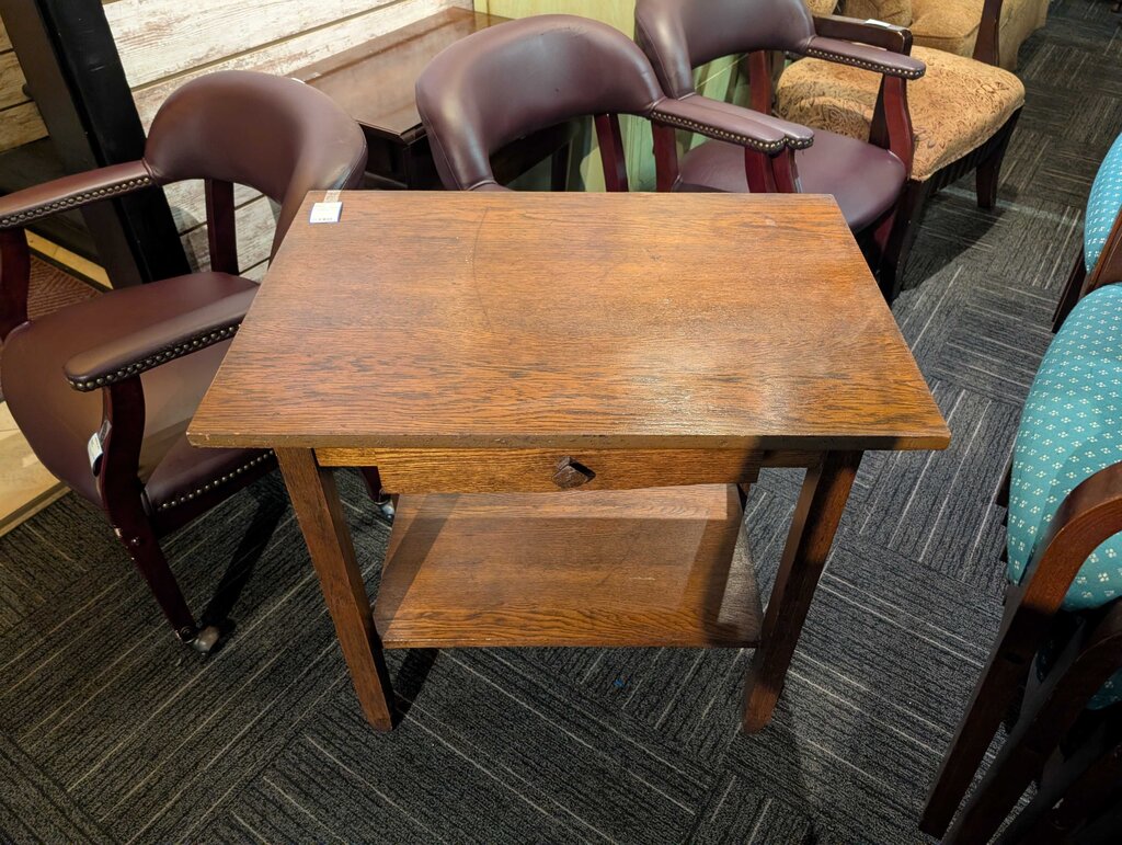 Oak One Drawer Stand