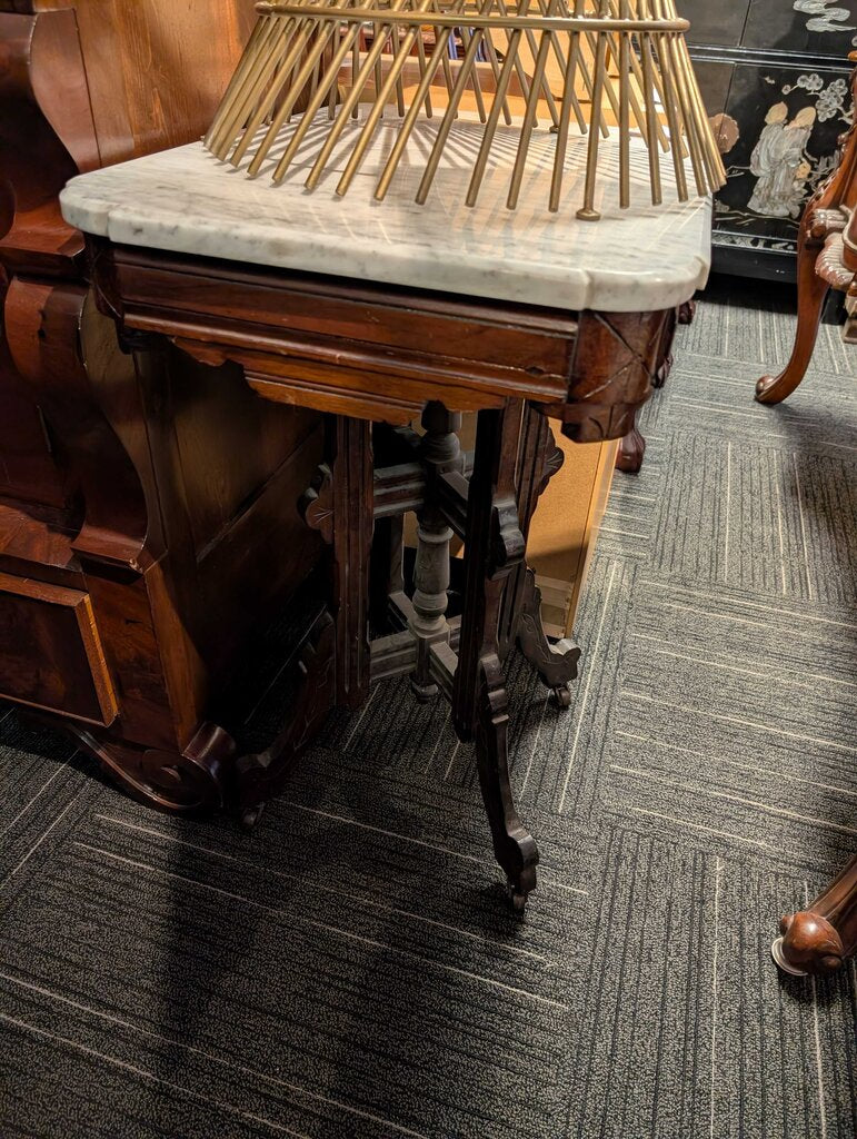 Marble Top Victorian Parlor Table