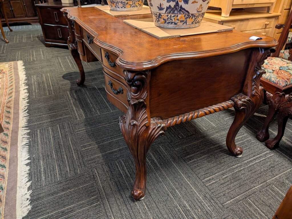 Carved Formal Executive Desk