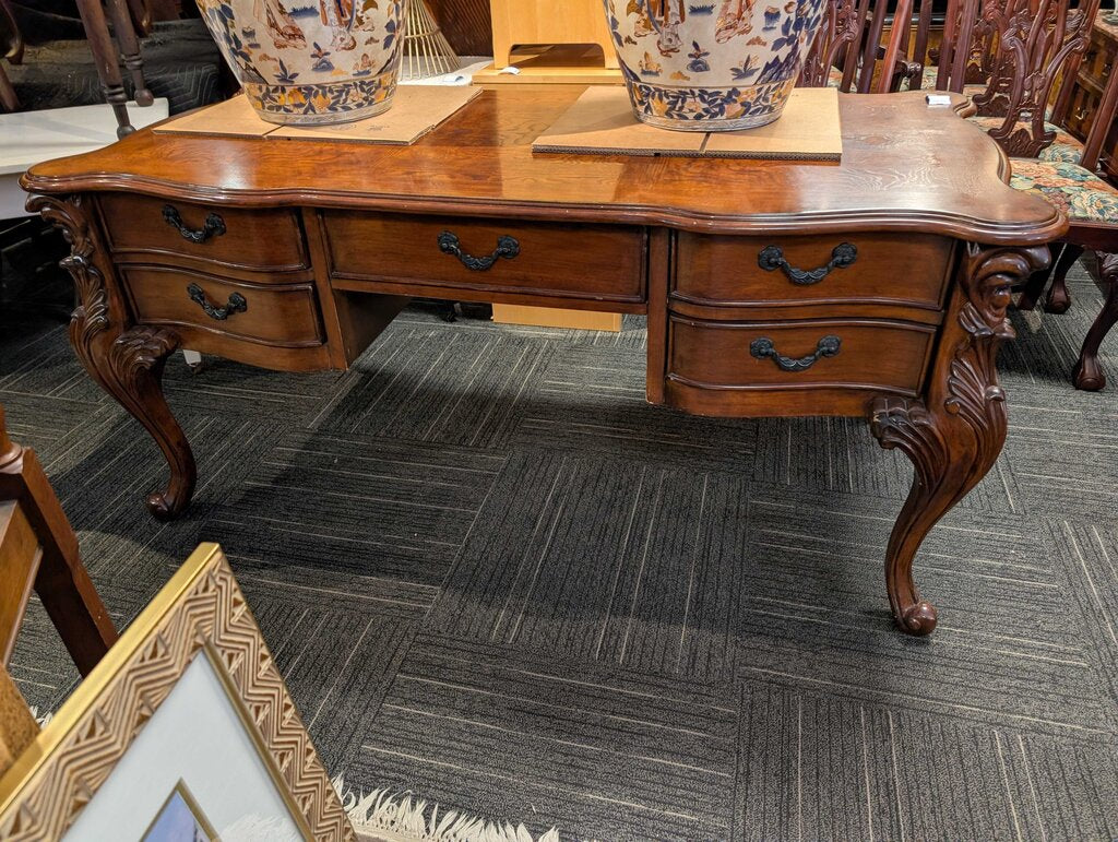 Carved Formal Executive Desk