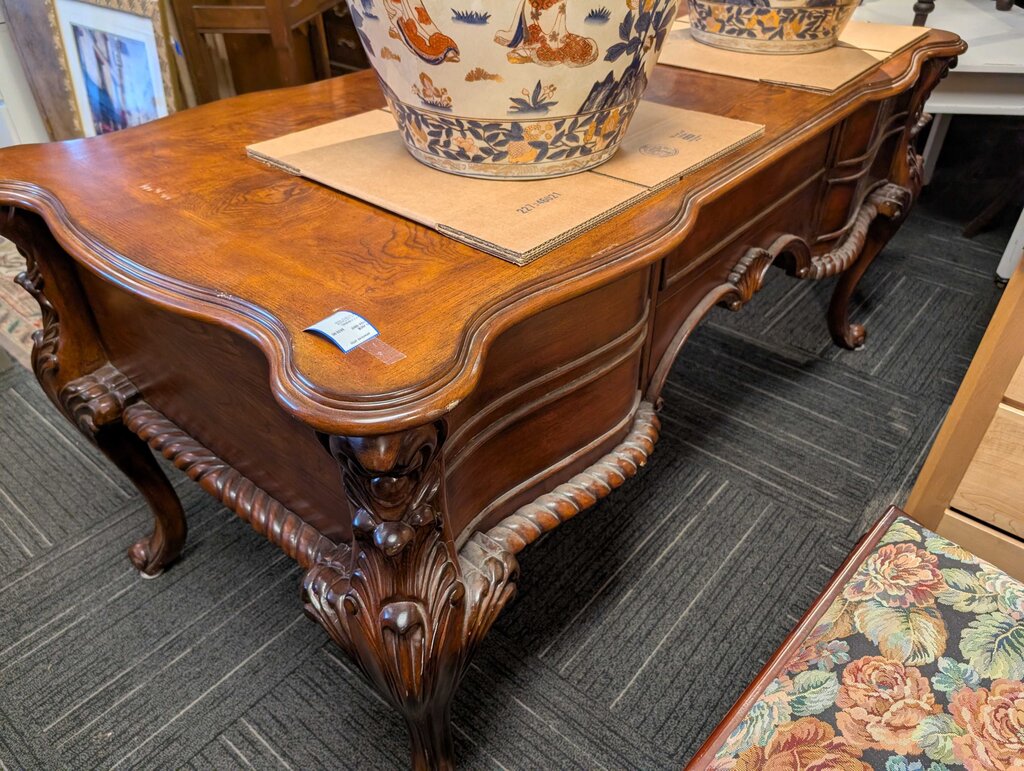 Carved Formal Executive Desk