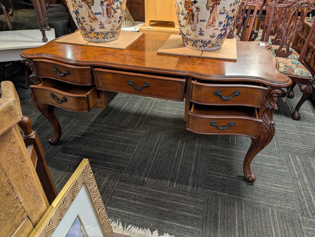 Carved Formal Executive Desk