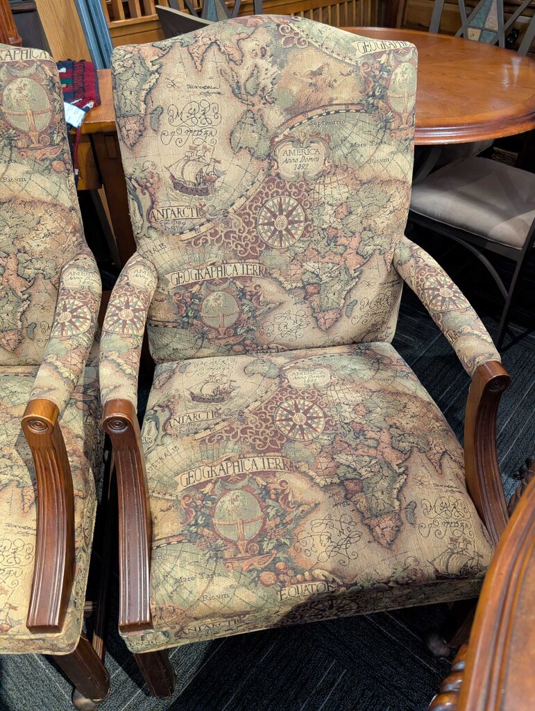 Pair Of Upholstered Armchairs