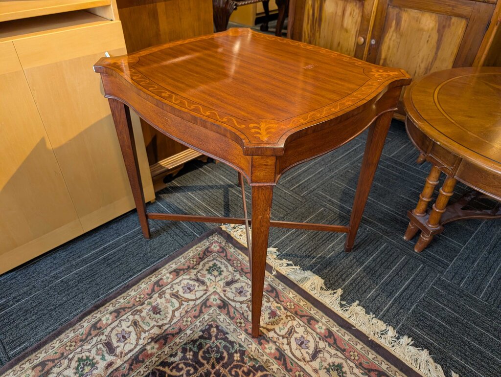 Mahogany Inlaid Side Table