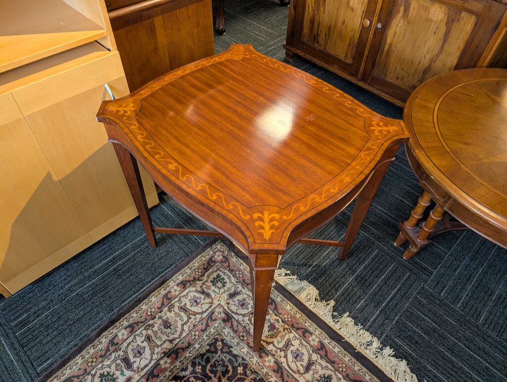 Mahogany Inlaid Side Table