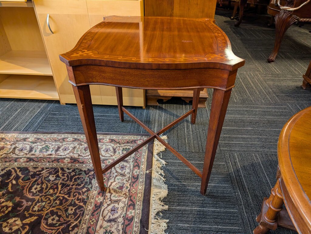 Mahogany Inlaid Side Table