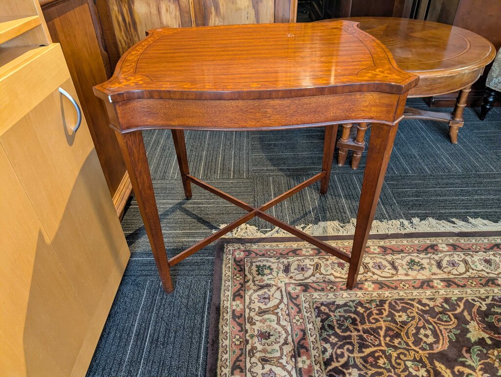Mahogany Inlaid Side Table