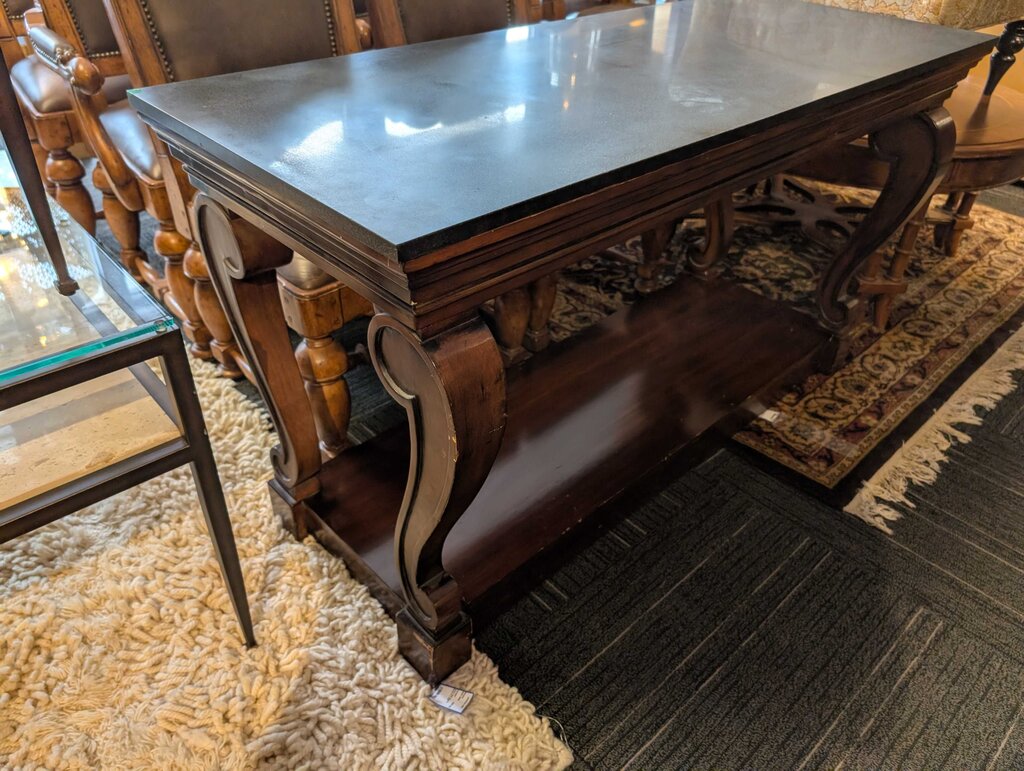 Granite Top Console Table