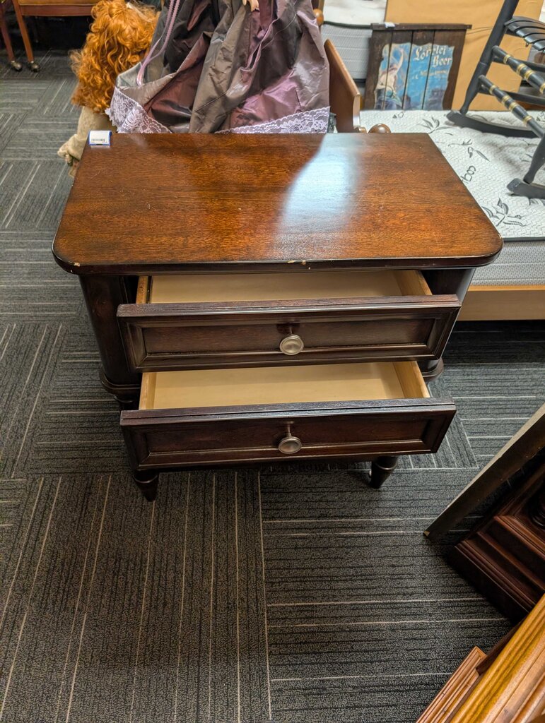 Two Drawer Side Table