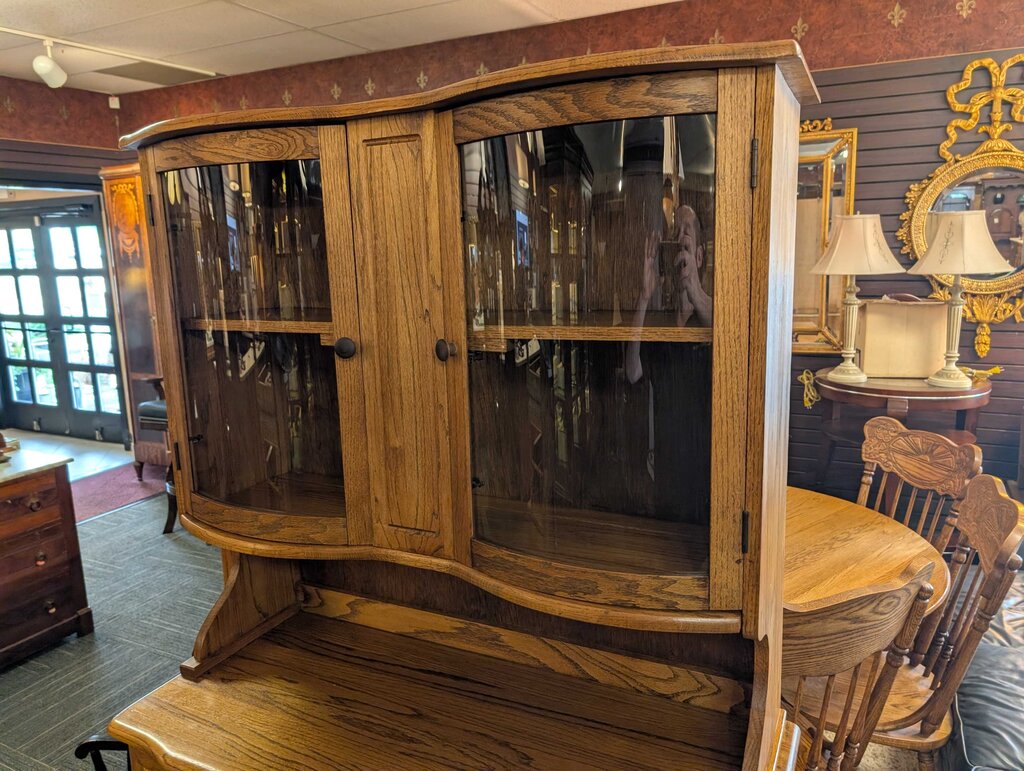 Vintage Oak China Cabinet
