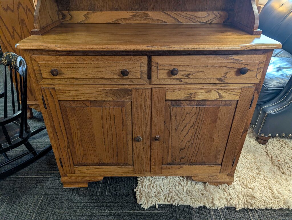 Vintage Oak China Cabinet