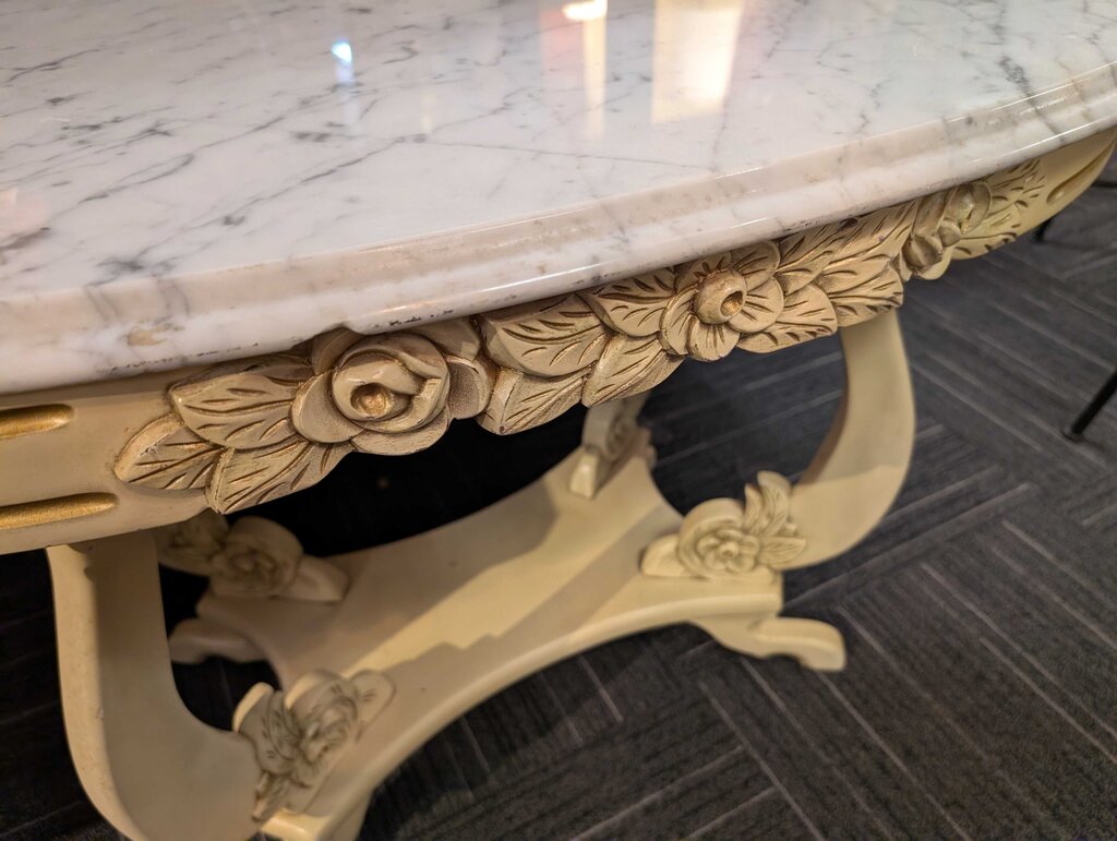 French Marble Top Parlor Table