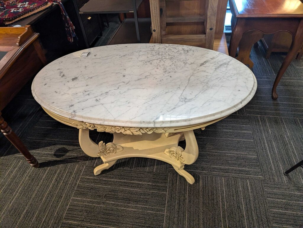 French Marble Top Parlor Table