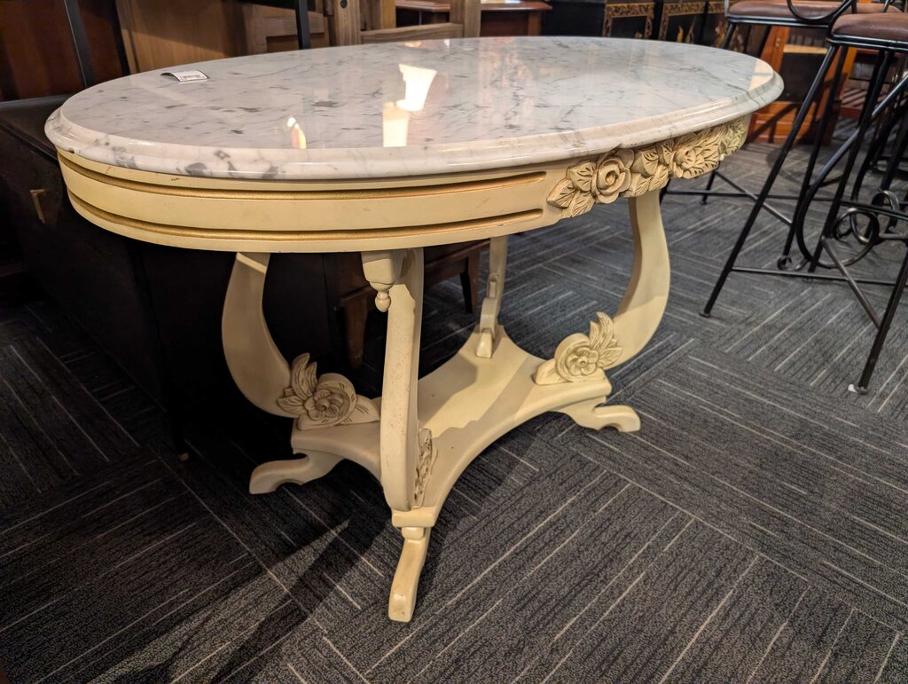 French Marble Top Parlor Table
