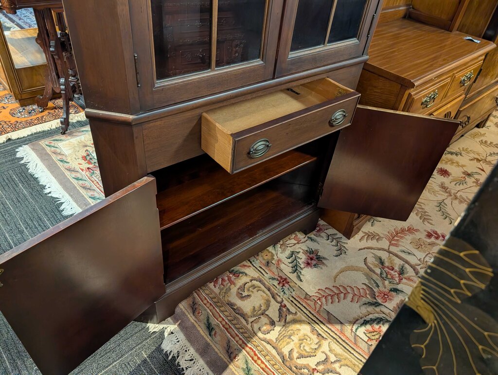Solid Mahogany Corner Cabinet