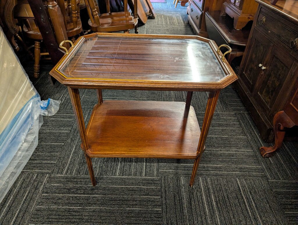 Vintage Stand With Removable Serving Tray