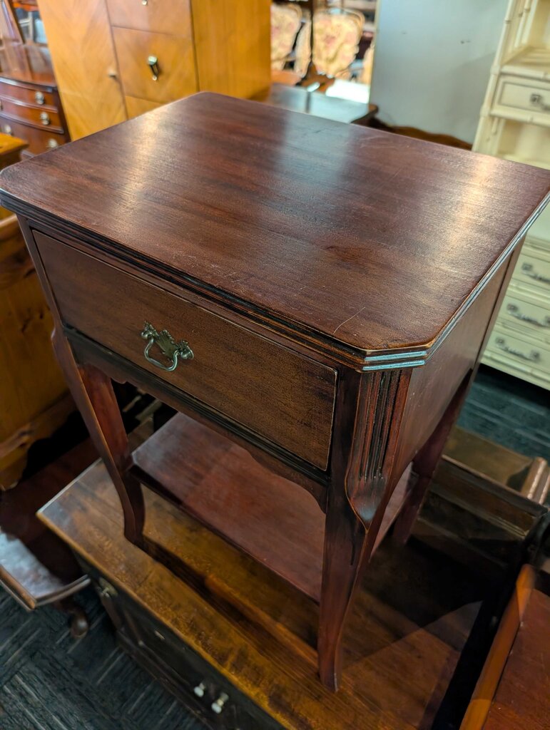 Mahogany One Drawer Stand