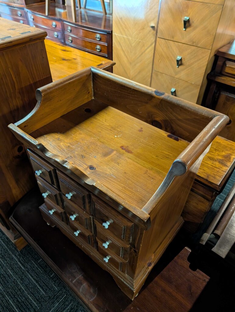 Pine Three Drawer Nightstand