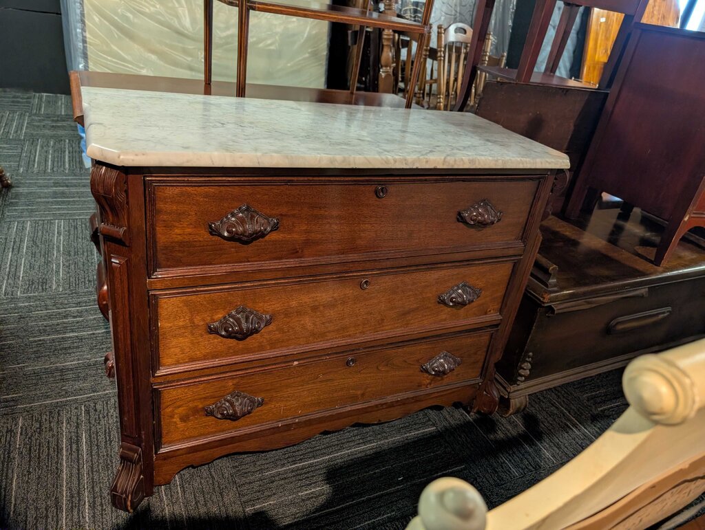 Victorian Marble Top Dresser