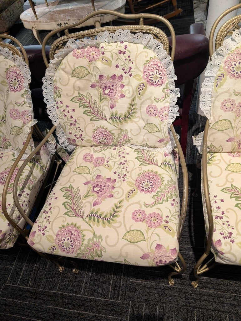 Five Wrought Iron Chairs