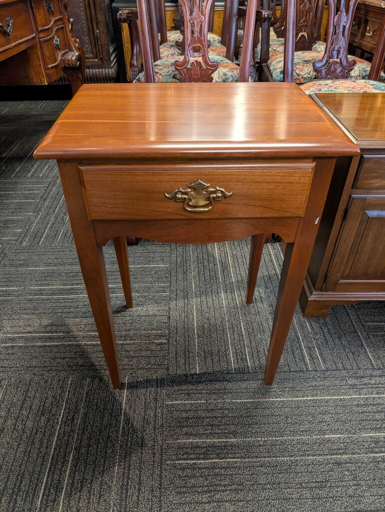Vintage Cherry Side Table By Young Hinkle