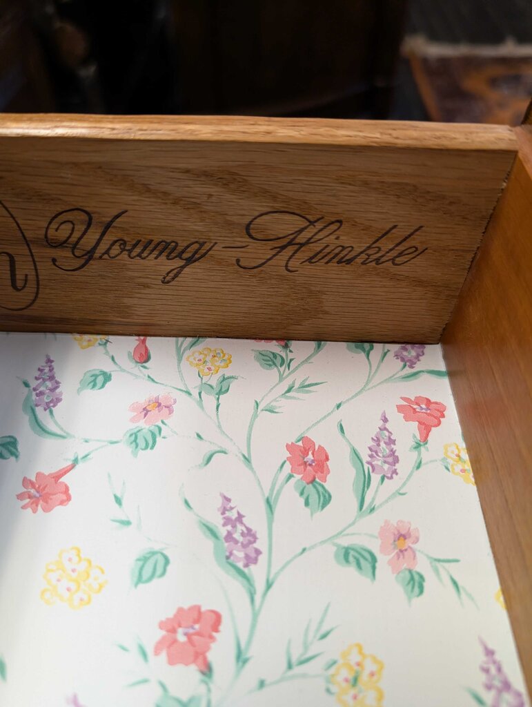 Vintage Cherry Side Table By Young Hinkle