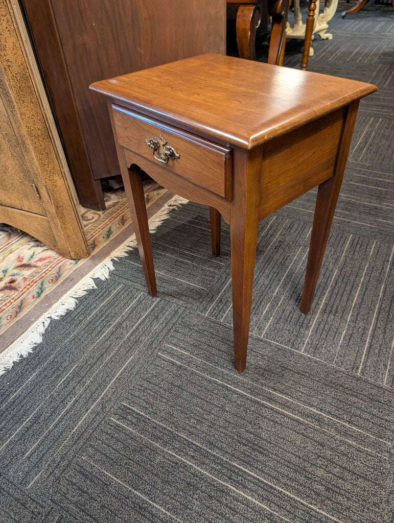 Vintage Cherry Side Table By Young Hinkle