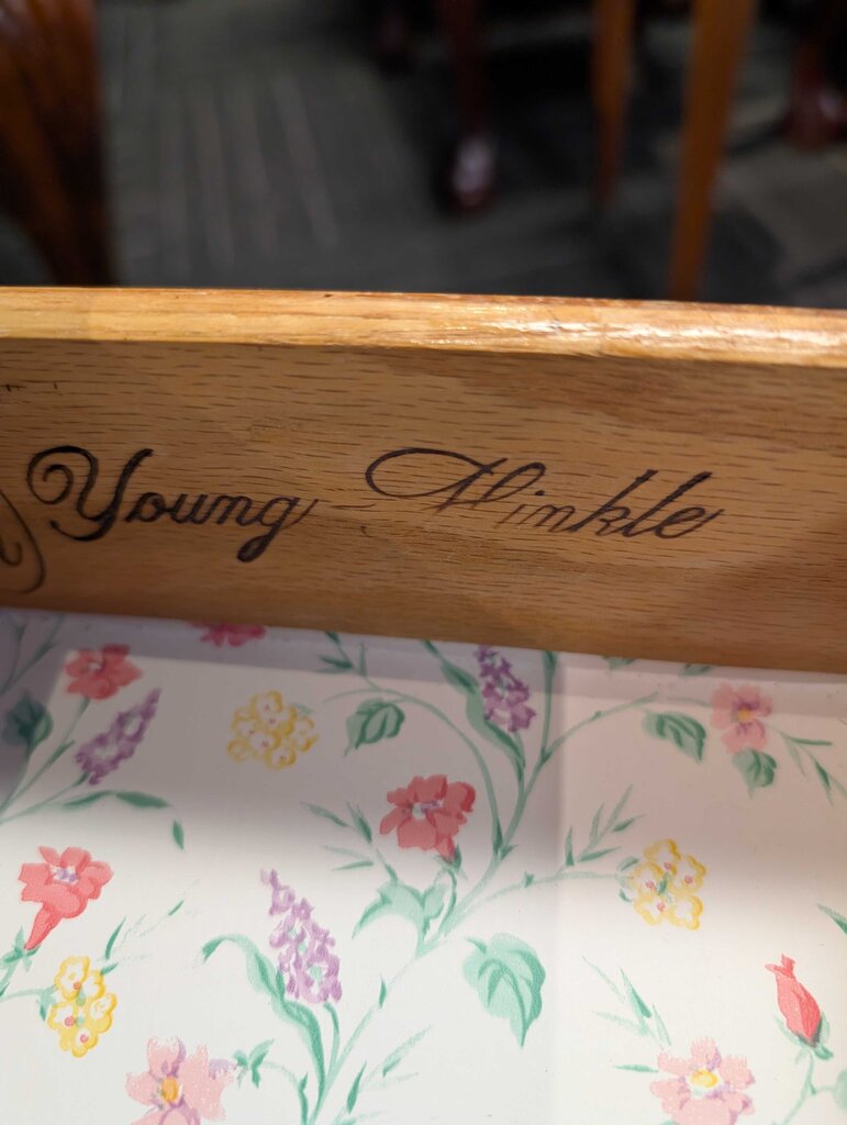 Vintage Cherry Side Table By Young Hinkle