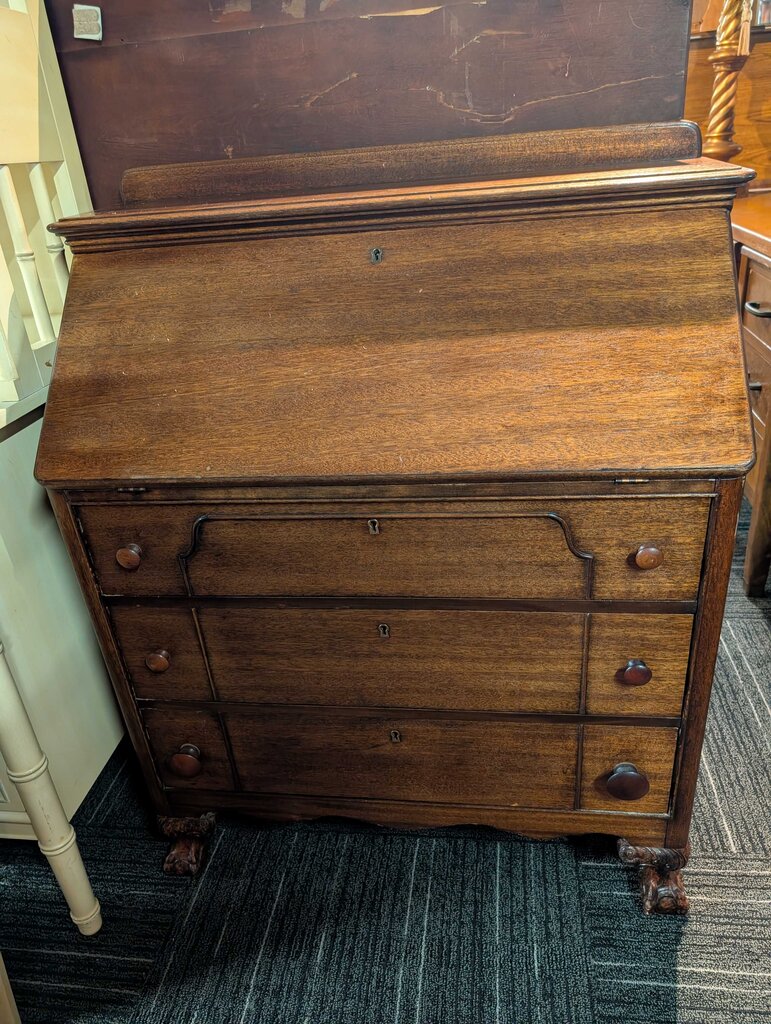 Vintage Mahogany Drop Front Desk
