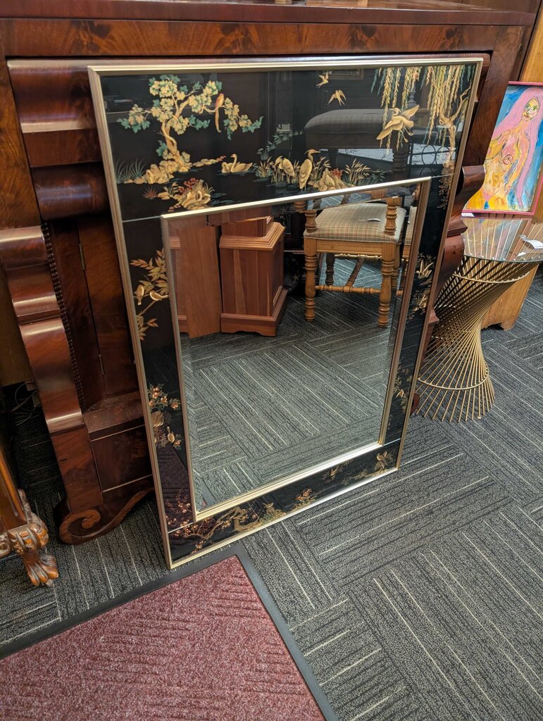 Decorative Asian Inspired Mirror By LaBarge