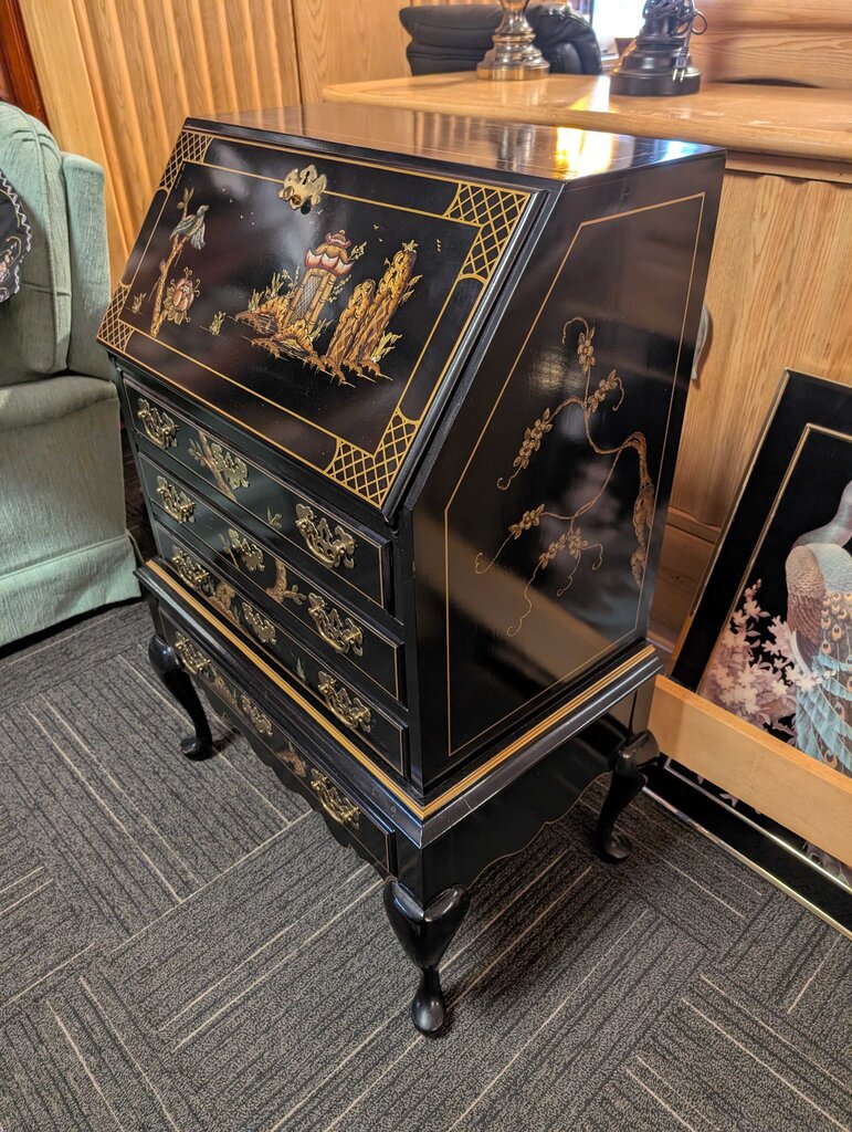 Asian Inspired Drop Front Desk